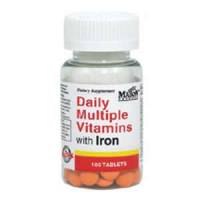 Daily Multiple Vitamins + Iron - 100 tabs